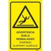 Aman.pt - Advertencia suelo resbaladizo | warning slippery surface