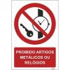 Aman.pt - P008 proibido artigos metlicos ou relgios