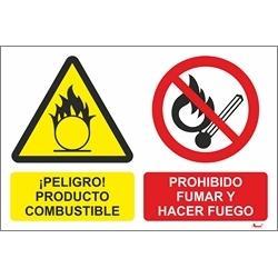 Aman.pt - Peligro! Producto combustible | Prohibido fumar y hacer fuego